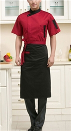 武汉酒店咖啡厅夏季短袖厨师长服 快餐食堂蛋糕房厨师工服定制