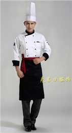 酒店西餐厅厨师服定做 定制厨师工作服长袖男女 蛋糕房面点师工作服秋冬