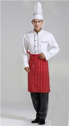 厂家定做酒店餐厅厨师工作服秋冬 餐饮食堂厨师服长袖 糕点面点师服装男女